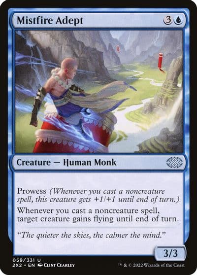 Mistfire Adept Double Masters 2022 Magic card