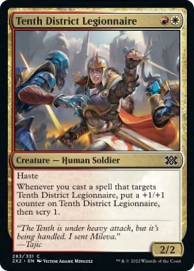 Tenth District Legionnaire Double Masters 2022 Magic card