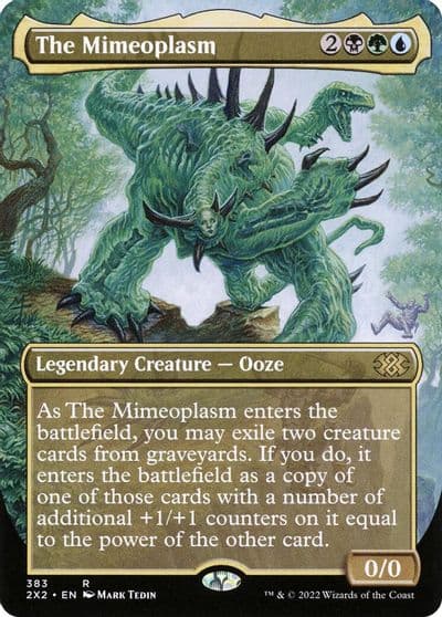 The Mimeoplasm Borderless Double Masters 2022 Magic card