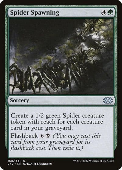Spider Spawning Double Masters 2022 Magic card