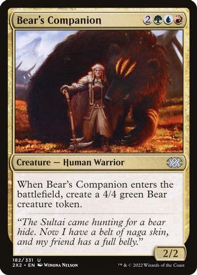 Bears Companion Double Masters 2022 Magic card