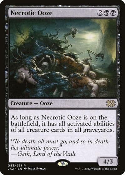 Necrotic Ooze Double Masters 2022 Magic card