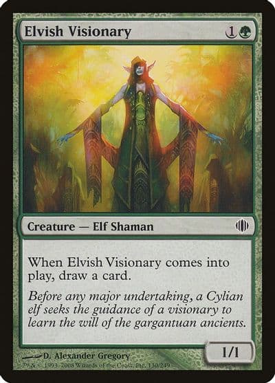 Elvish Visionary Shards of Alara Magic card