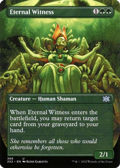 Eternal Witness Borderless Double Masters 2022 Magic card