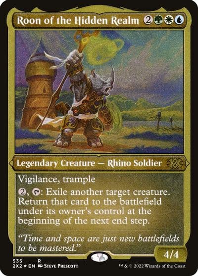Roon of the Hidden Realm Foil Etched Double Masters 2022 Magic card