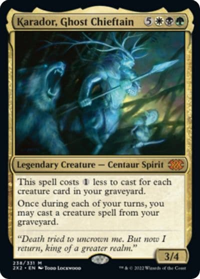 Karador Ghost Chieftain Double Masters 2022 Magic card
