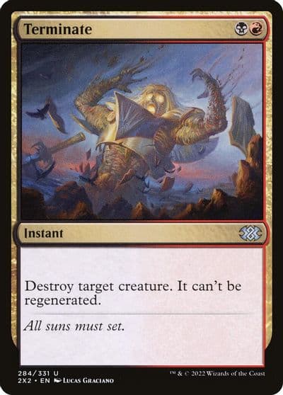 Terminate Double Masters 2022 Magic card