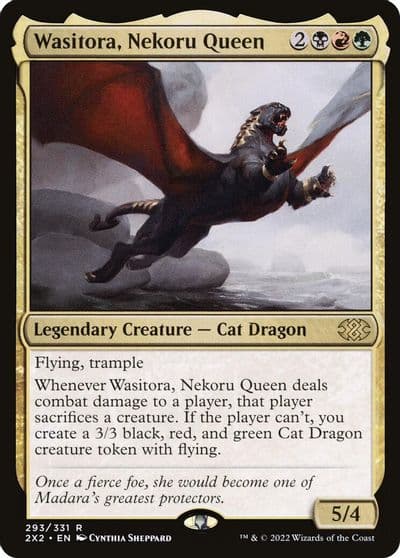 Wasitora Nekoru Queen Double Masters 2022 Magic card