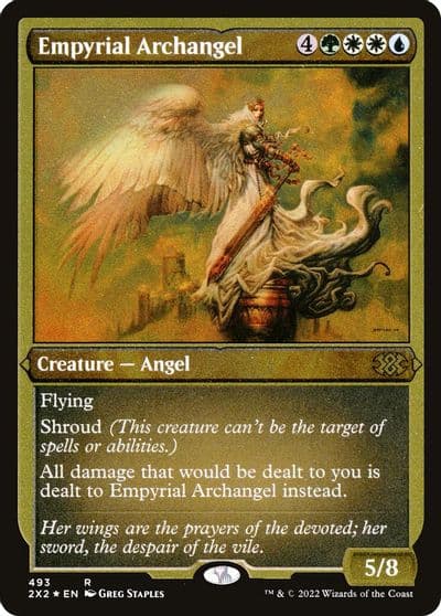 Empyrial Archangel Foil Etched Double Masters 2022 Magic card