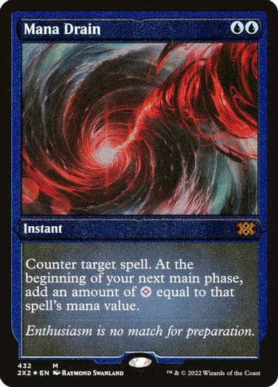 Mana Drain Foil Etched Double Masters 2022 Magic card