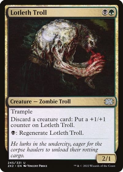 Lotleth Troll Double Masters 2022 Magic card