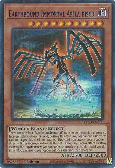 Earthbound Immortal Aslla Piscu Blue Legendary Duelists: Season 3 Yu-Gi-Oh! card