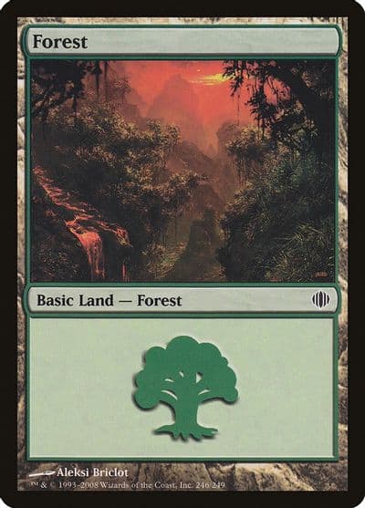 Forest 246 Shards of Alara Magic card