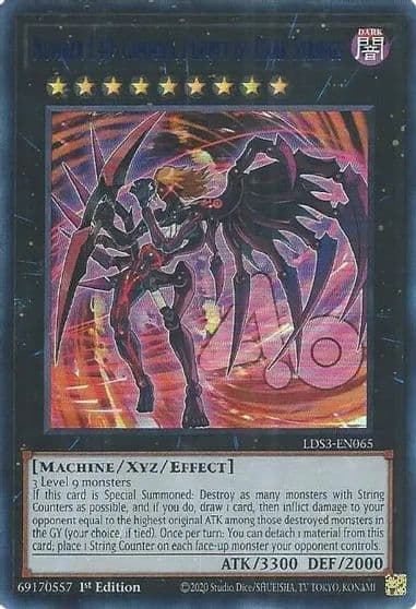 Number C40 Gimmick Puppet of Dark Strings Blue Legendary Duelists: Season 3 Yu-Gi-Oh! card