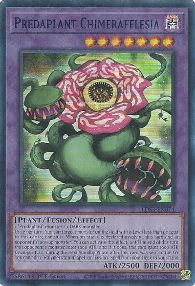 Predaplant Chimerafflesia Blue Legendary Duelists: Season 3 Yu-Gi-Oh! card