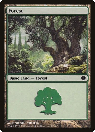 Forest 249 Shards of Alara Magic card