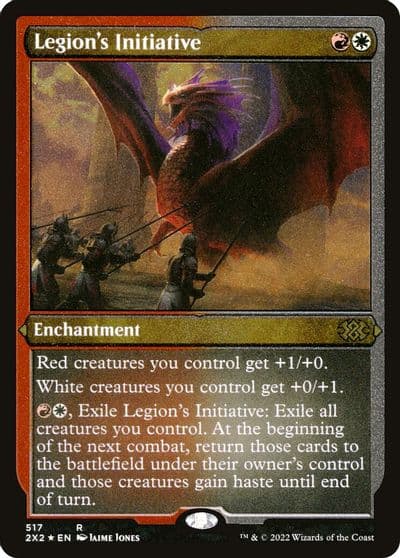 Legions Initiative Foil Etched Double Masters 2022 Magic card