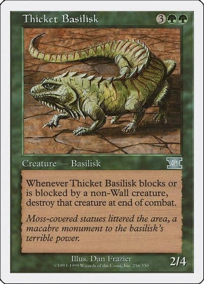 Thicket Basilisk Classic Sixth Edition Magic card