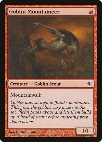 Goblin Mountaineer Shards of Alara Magic card