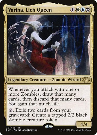 Varina Lich Queen Double Masters 2022 Magic card