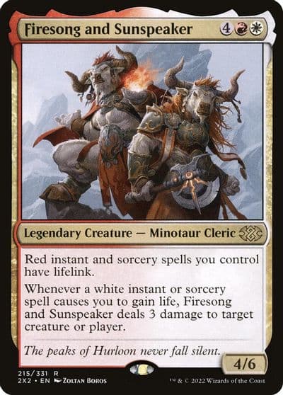 Firesong and Sunspeaker Double Masters 2022 Magic card