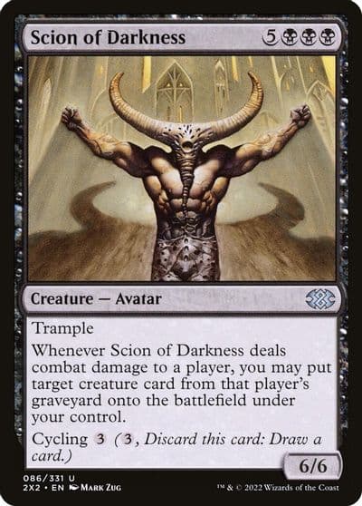 Scion of Darkness Double Masters 2022 Magic card