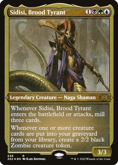 Sidisi Brood Tyrant Foil Etched Double Masters 2022 Magic card