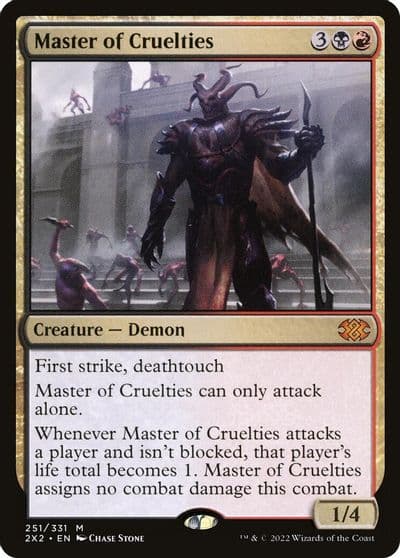 Master of Cruelties Double Masters 2022 Magic card