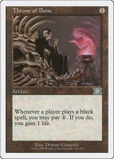 Throne of Bone Classic Sixth Edition Magic card