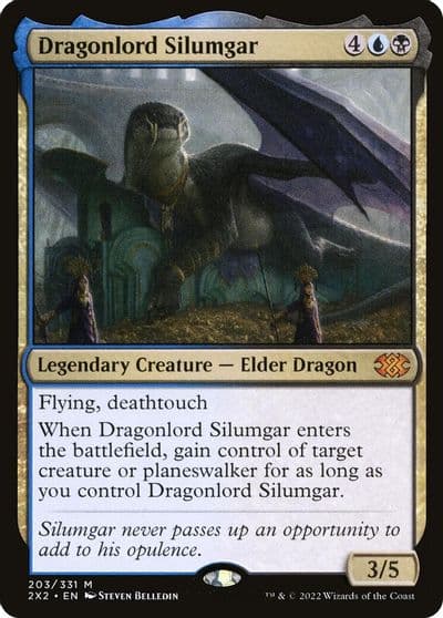 Dragonlord Silumgar Double Masters 2022 Magic card