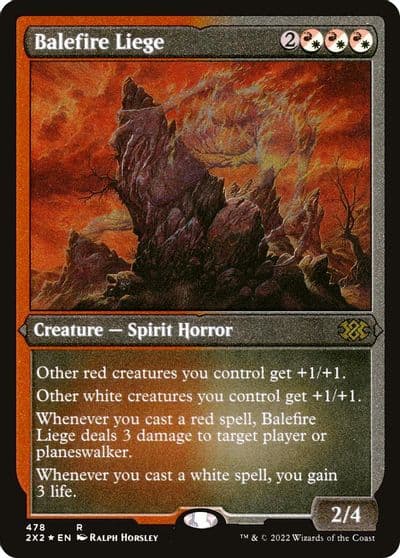 Balefire Liege Foil Etched Double Masters 2022 Magic card