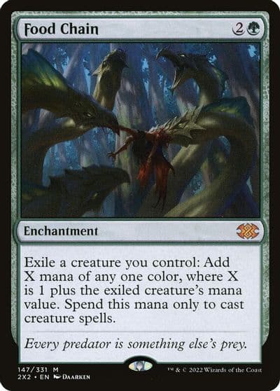 Food Chain Double Masters 2022 Magic card