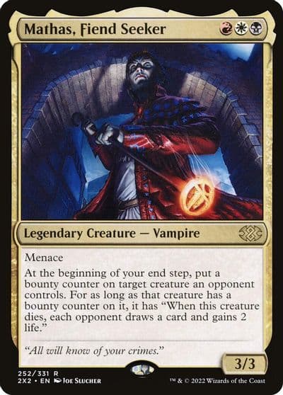 Mathas Fiend Seeker Double Masters 2022 Magic card