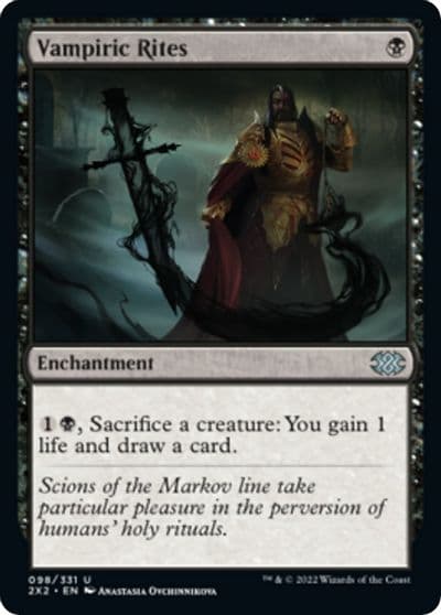 Vampiric Rites Double Masters 2022 Magic card
