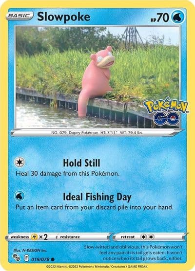 Slowpoke Pokemon GO Pokemon card