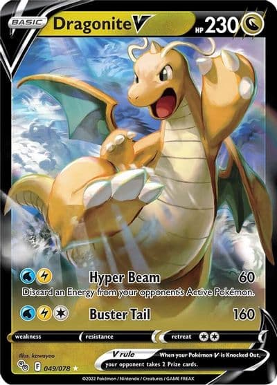 Dragonite V Pokemon GO Pokemon card