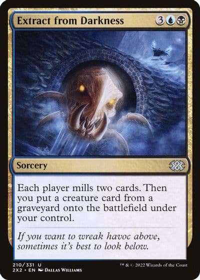 Extract from Darkness Double Masters 2022 Magic card