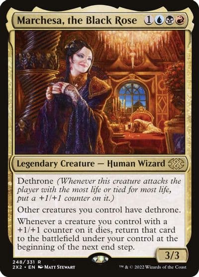 Marchesa the Black Rose Double Masters 2022 Magic card