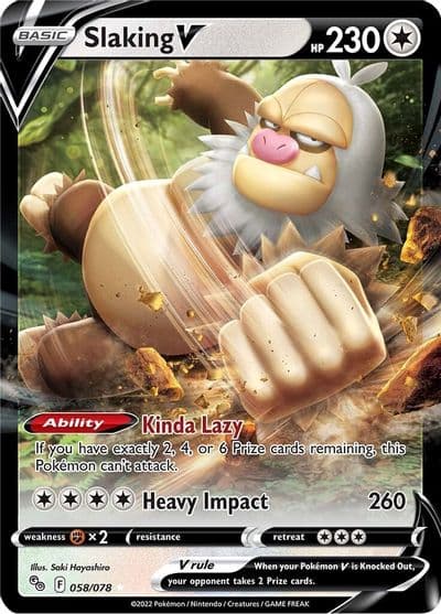 Slaking V Pokemon GO Pokemon card