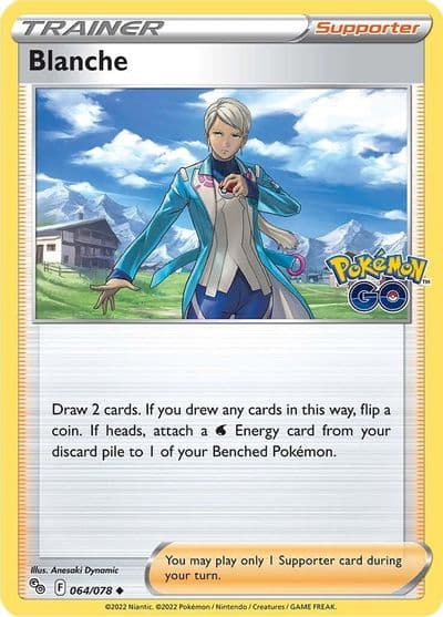 Blanche Pokemon GO Pokemon card