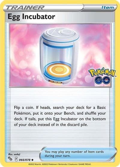 Egg Incubator Pokemon GO Pokemon card