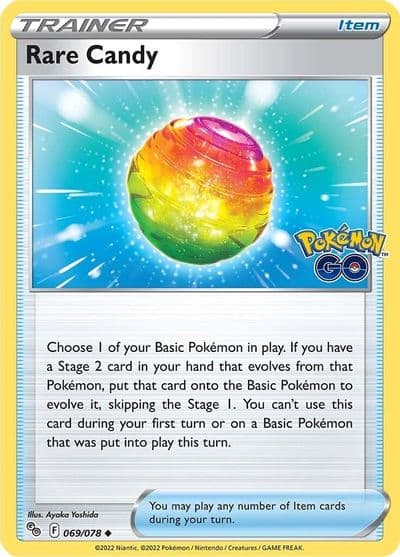 Rare Candy Pokemon GO Pokemon card