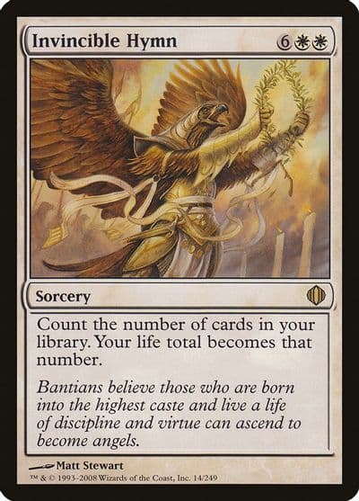 Invincible Hymn Shards of Alara Magic card
