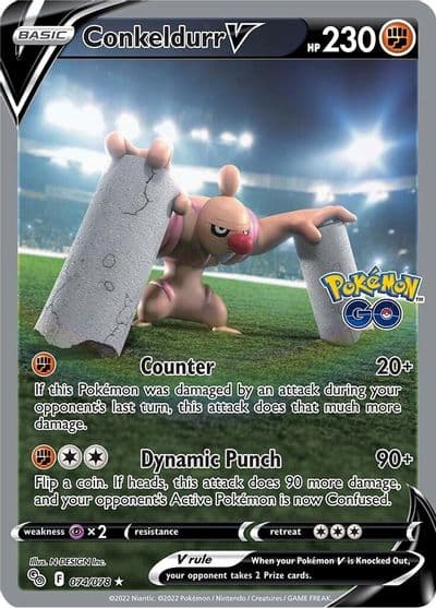 Conkeldurr V (Alternate Full Art) Pokemon GO Pokemon card