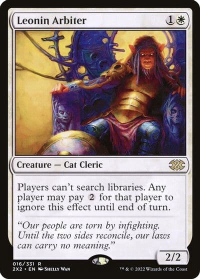 Leonin Arbiter Double Masters 2022 Magic card