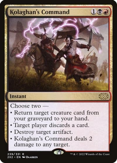 Kolaghans Command Double Masters 2022 Magic card