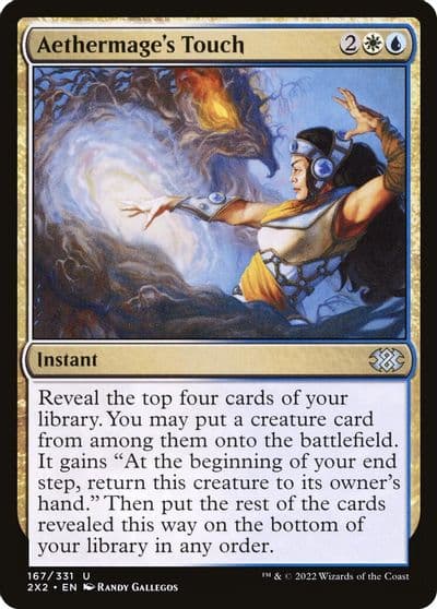 Aethermages Touch Double Masters 2022 Magic card