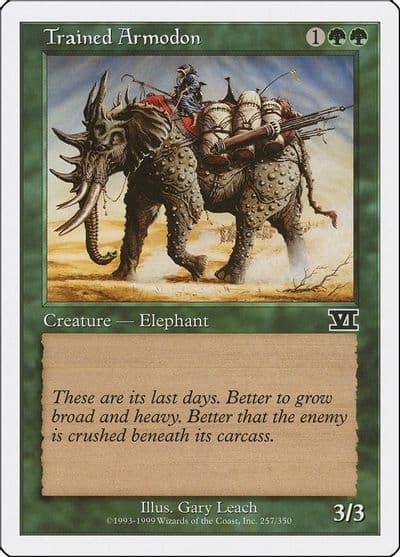 Trained Armodon Classic Sixth Edition Magic card