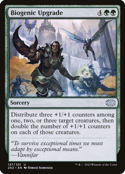 Biogenic Upgrade Double Masters 2022 Magic card