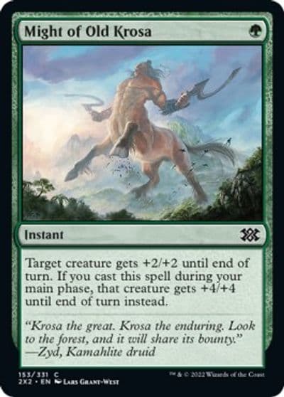 Might of Old Krosa Double Masters 2022 Magic card